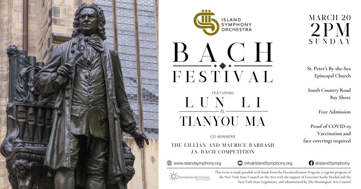 The Bach Festival will take place on Sunday, March 20 at 2 p.m. The concert is free to attend.